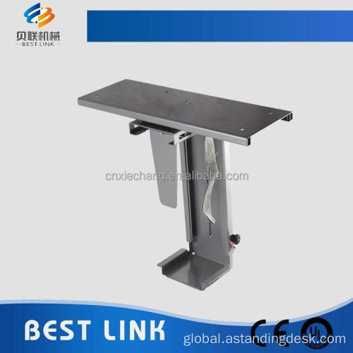 Under Desk Computer Mount Movable cold rolled steel under desk CPU holder Factory